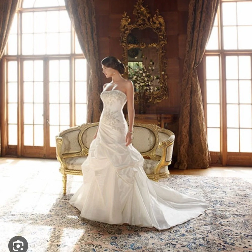 Casablanca Bridal Gown style 1996 NWT sz 14 Ivory not altered worth 2K$ - Picture 2 of 8